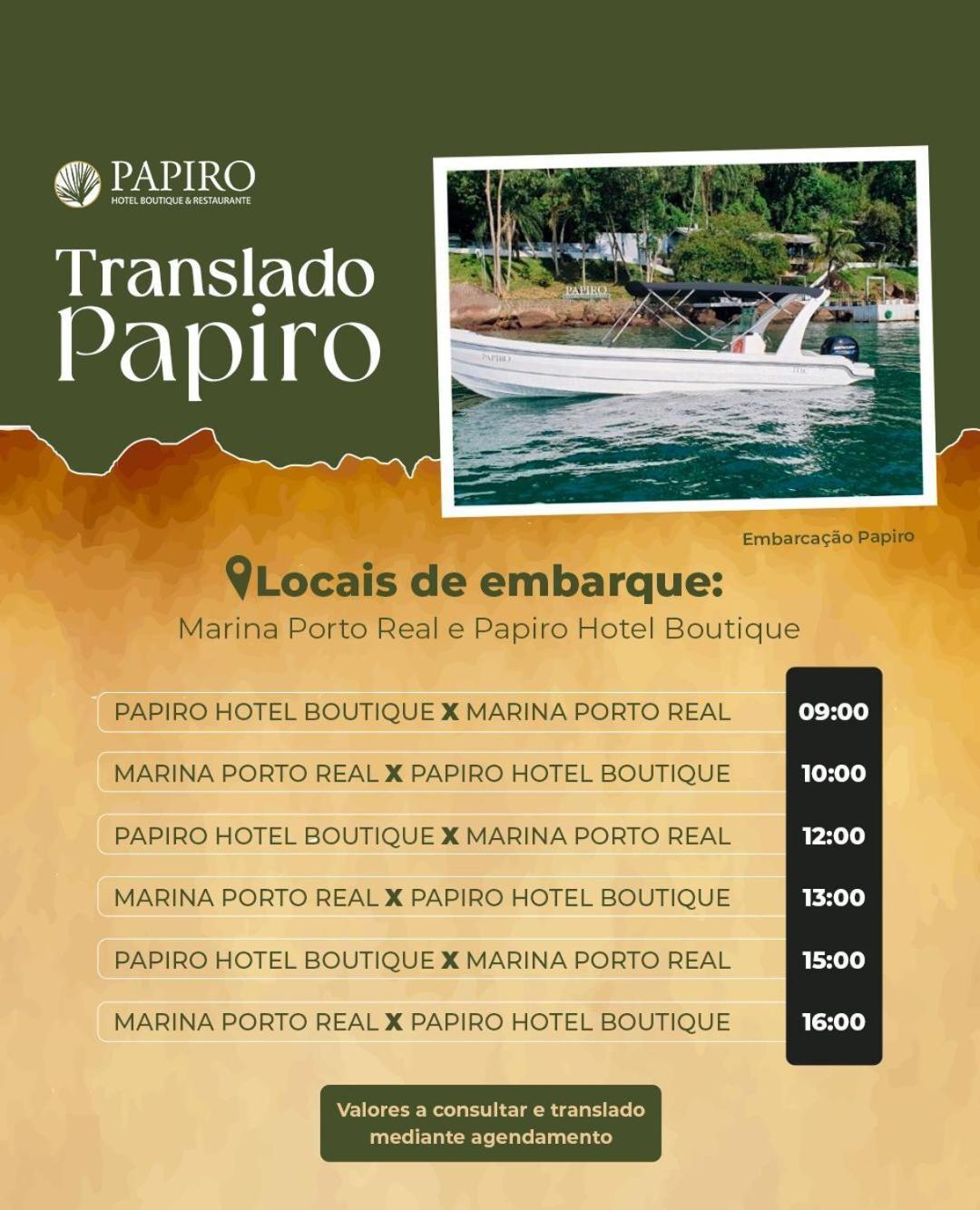 Pousada Papiro Boutique Abraão Eksteriør billede